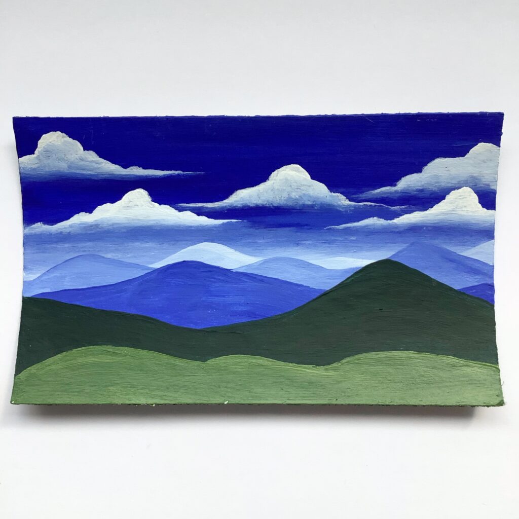 larger mountain landscape painting