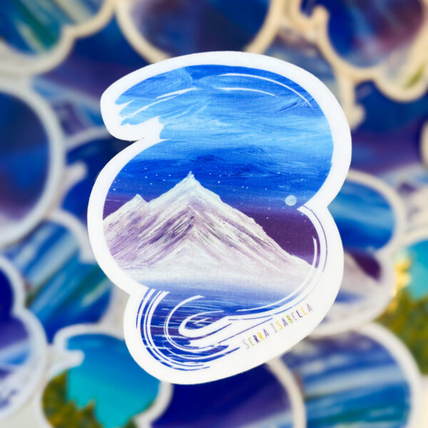 Violet Mountain Sticker Vertical Featured Image